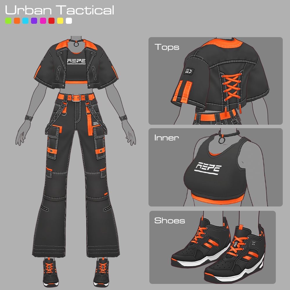 【期間限定 12/31(水)まで】VRoid用コスチューム3点セット A