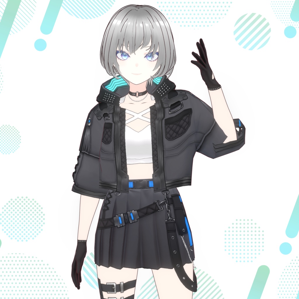 【期間限定 12/31(水)まで】VRoid用コスチューム3点セット B