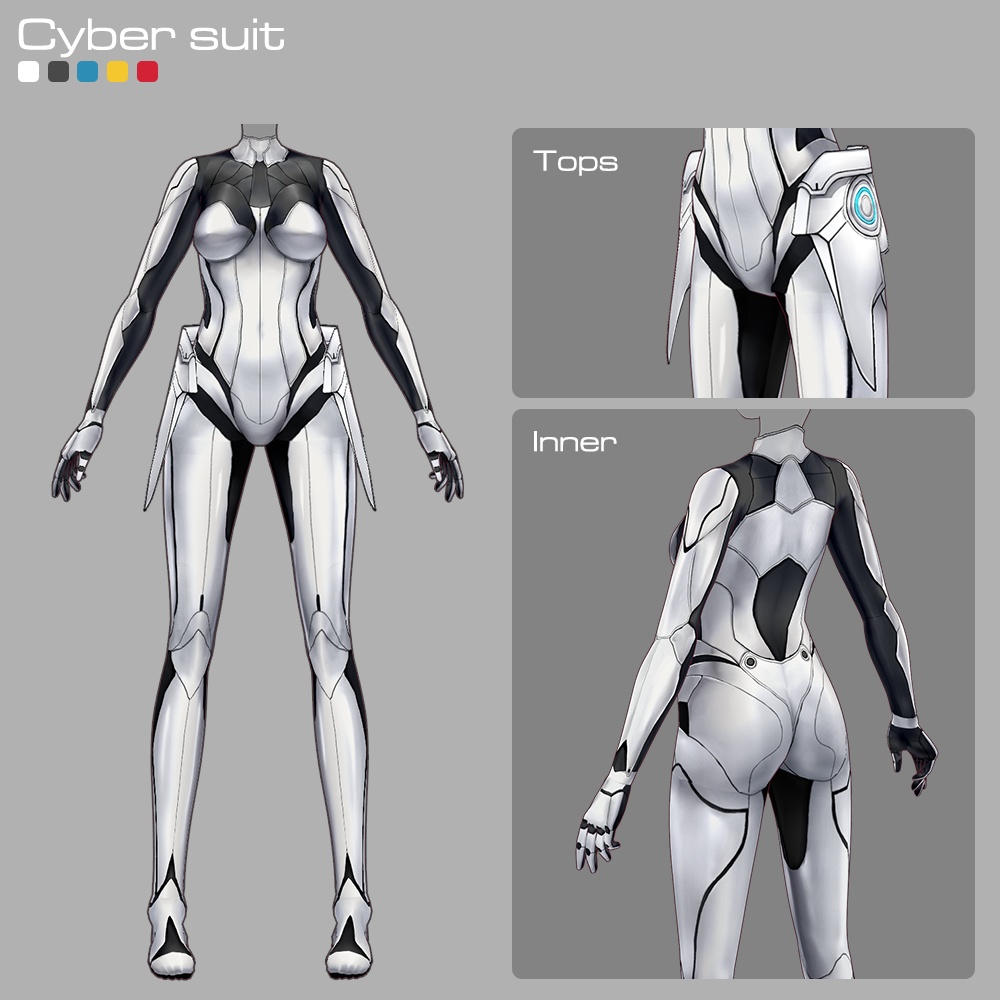 【期間限定 12/31(水)まで】VRoid用コスチューム3点セット C