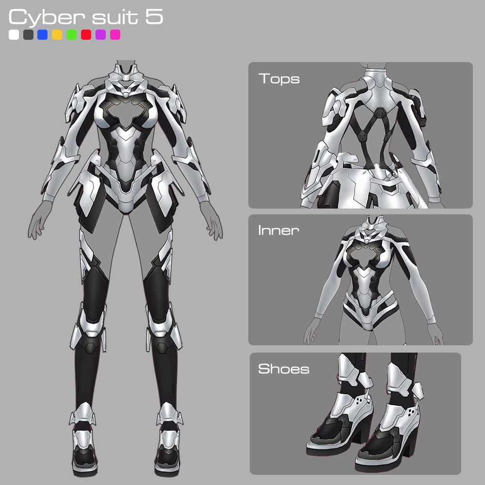 【期間限定 12/31(水)まで】VRoid用コスチューム3点セット C