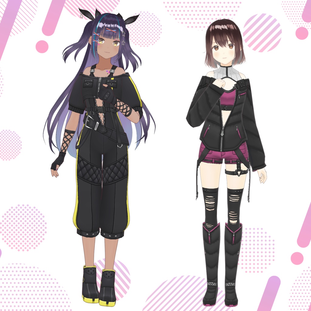 【月替わり】VRoid用コスチューム2点セット B