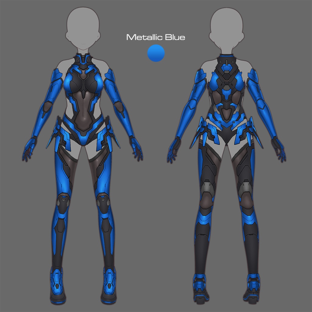 【VRoid texture 78】サイバースーツ8