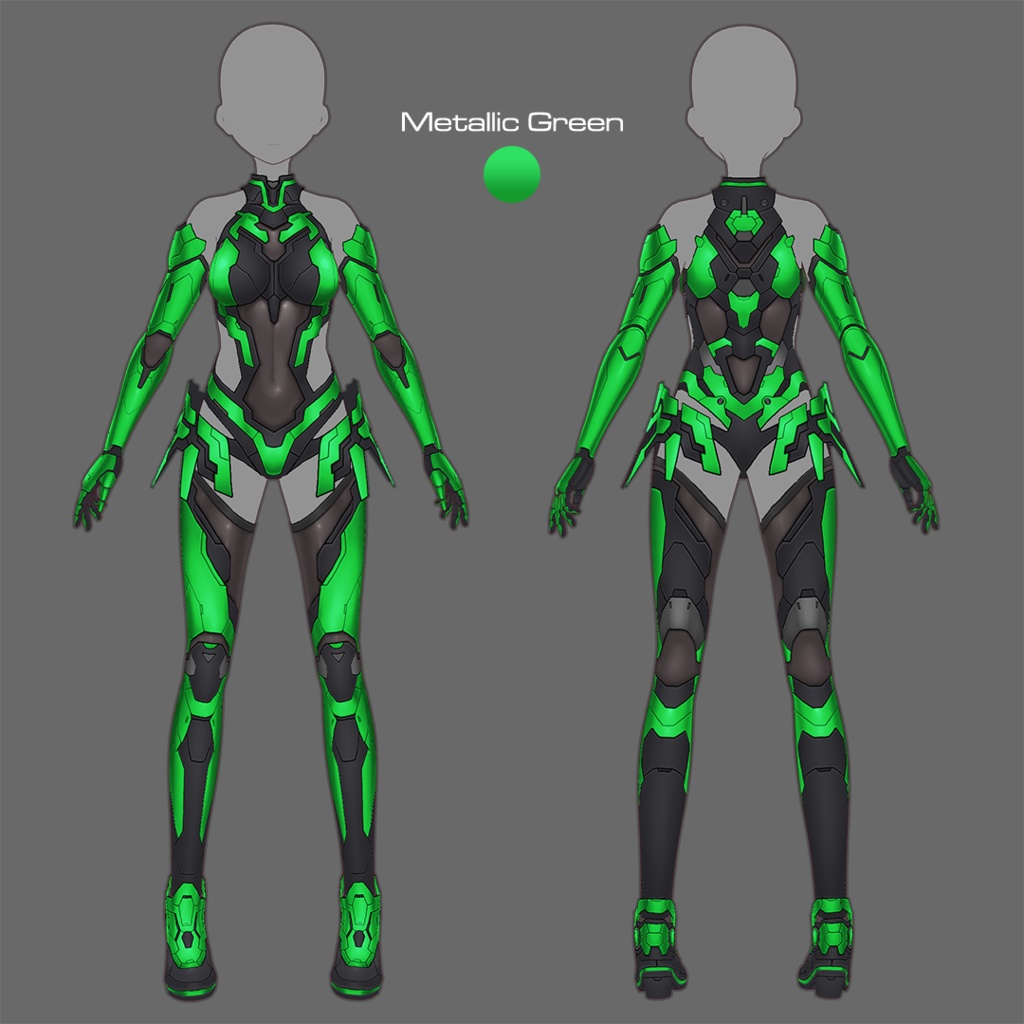 【VRoid texture 78】サイバースーツ8