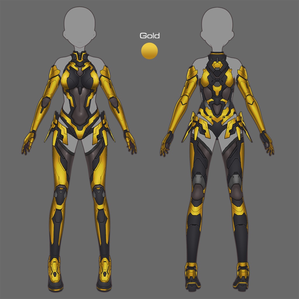 【VRoid texture 78】サイバースーツ8