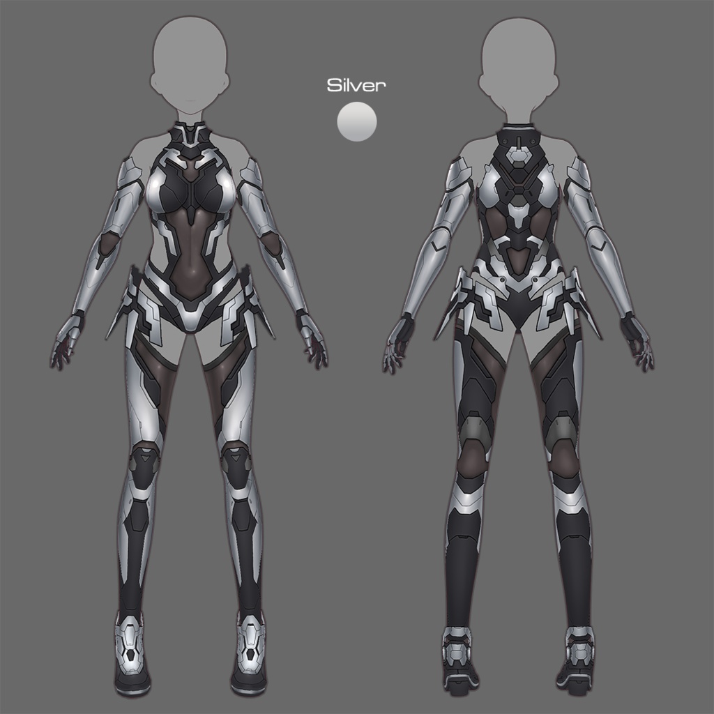 【VRoid texture 78】サイバースーツ8