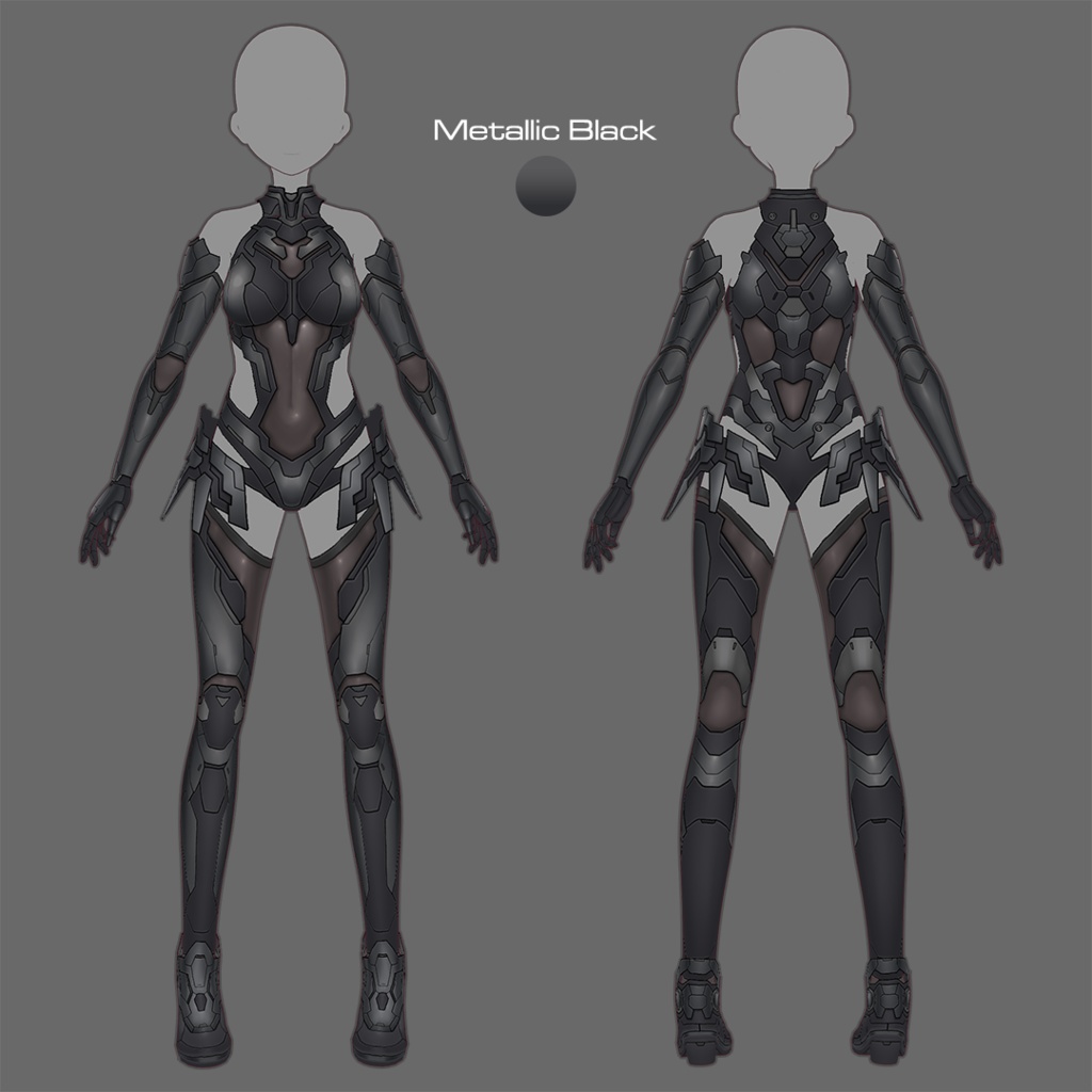 【VRoid texture 78】サイバースーツ8