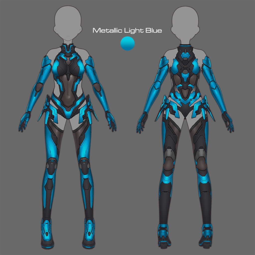 【VRoid texture 78】サイバースーツ8