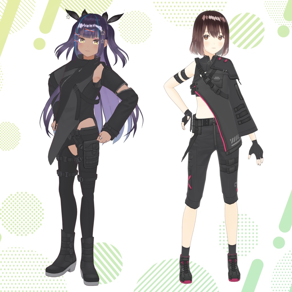 【月替わり】VRoid用コスチューム2点セット A