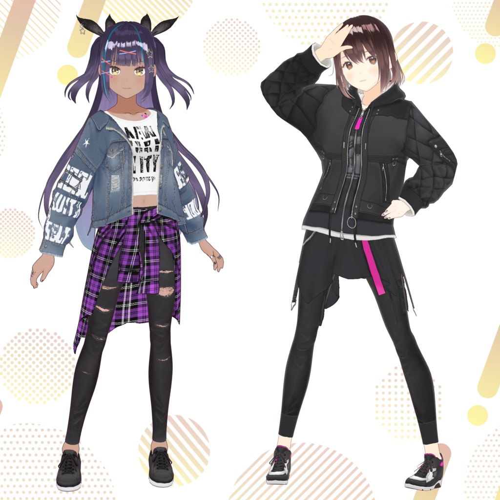 【月替わり】VRoid用コスチューム2点セット B