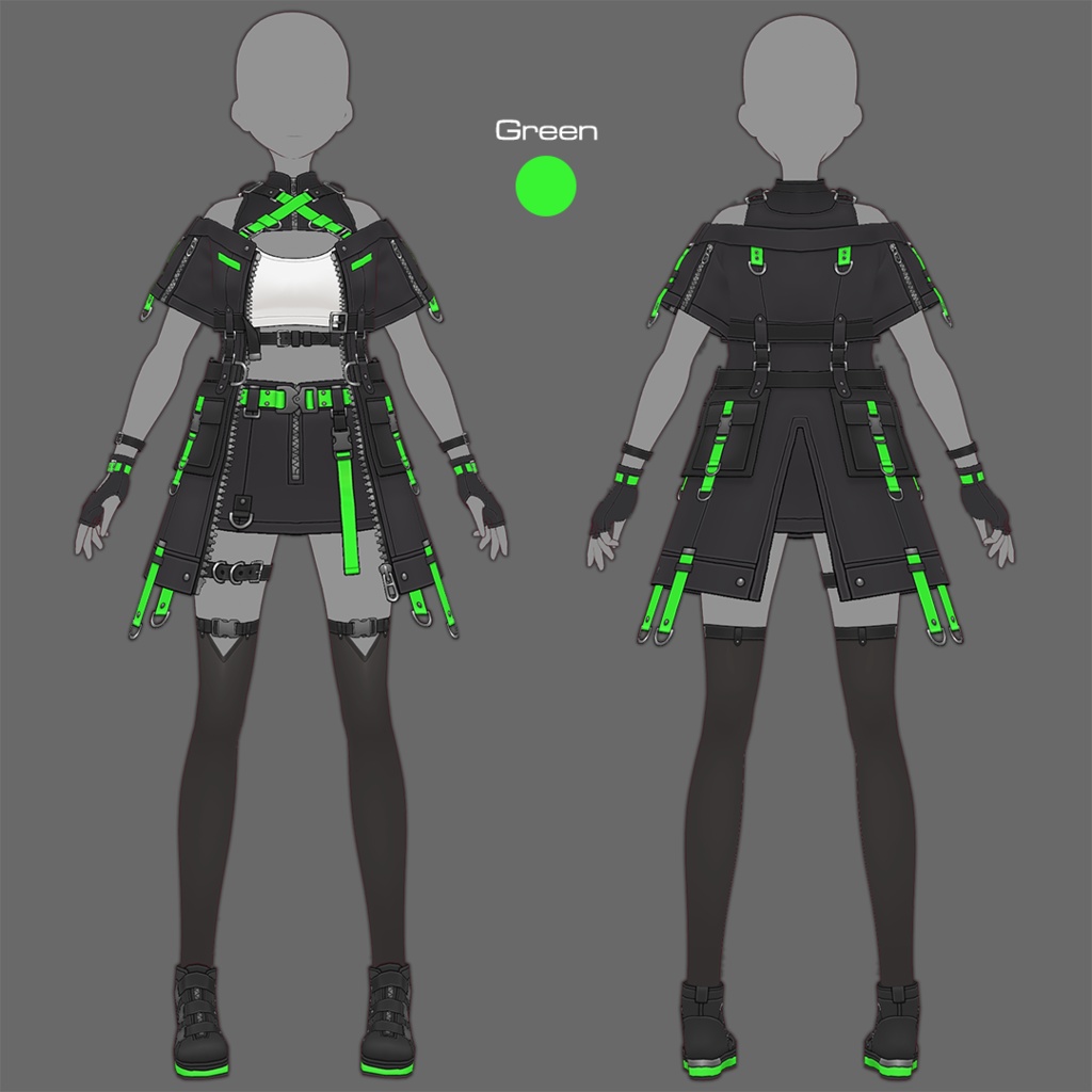 【VRoid texture 79】サイバーミリタリー20