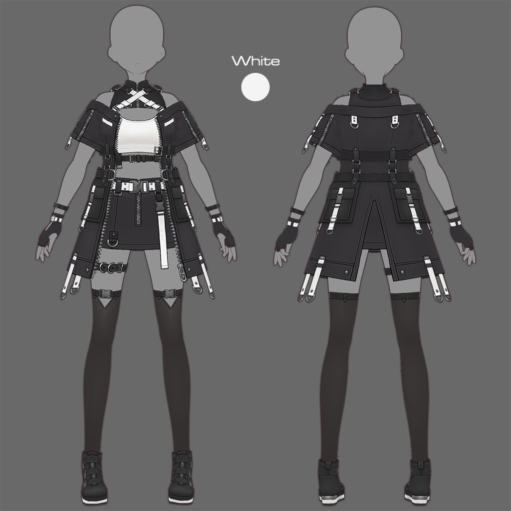 【VRoid texture 79】サイバーミリタリー20