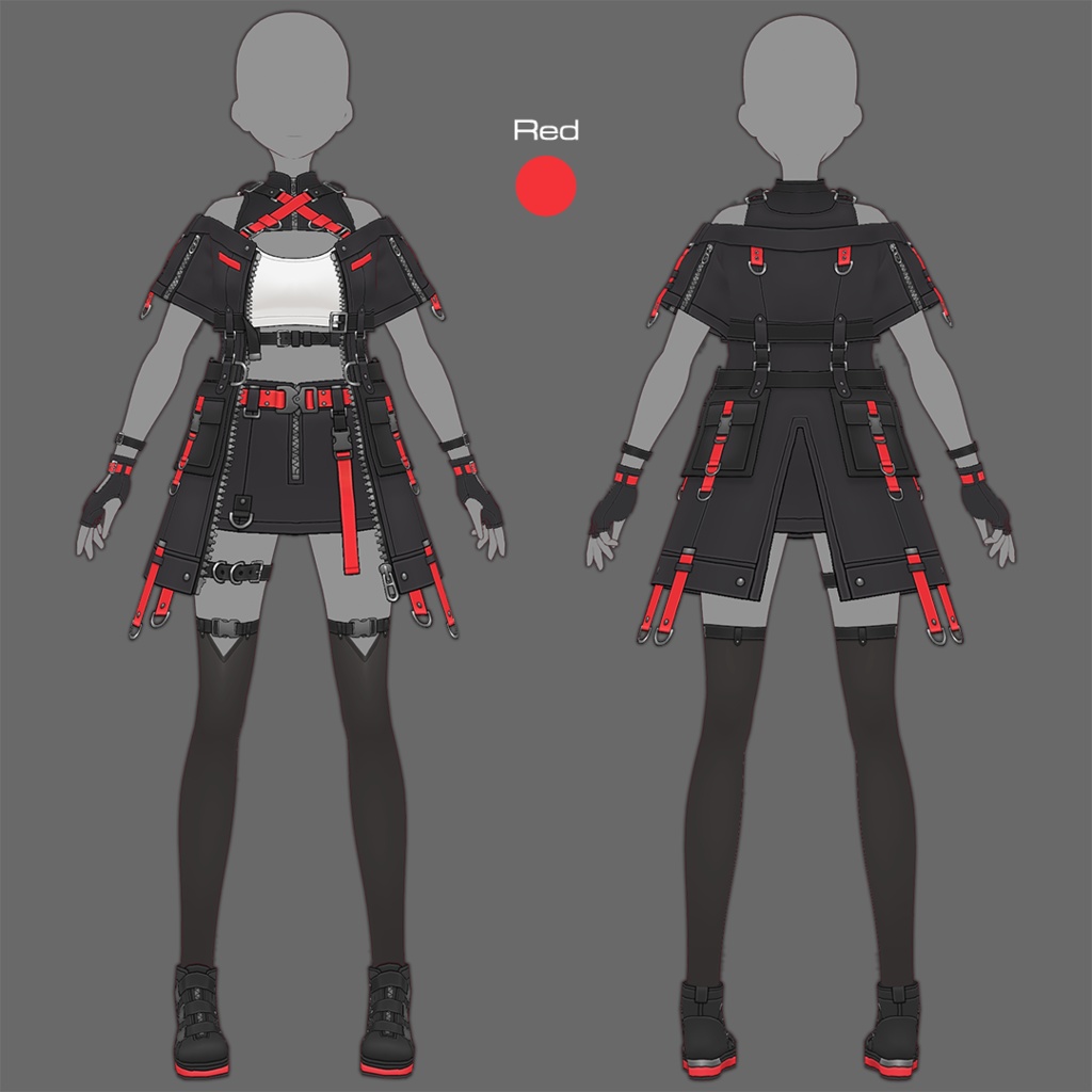 【VRoid texture 79】サイバーミリタリー20