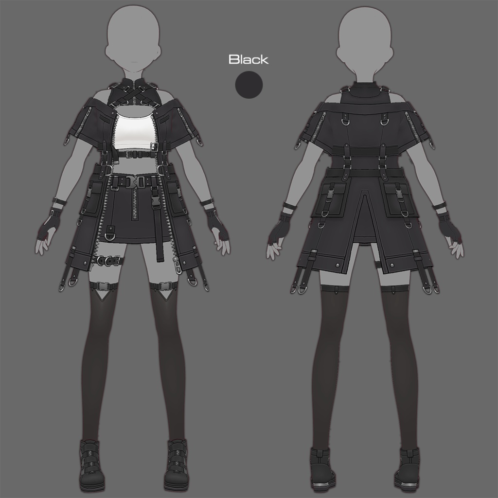 【VRoid texture 79】サイバーミリタリー20