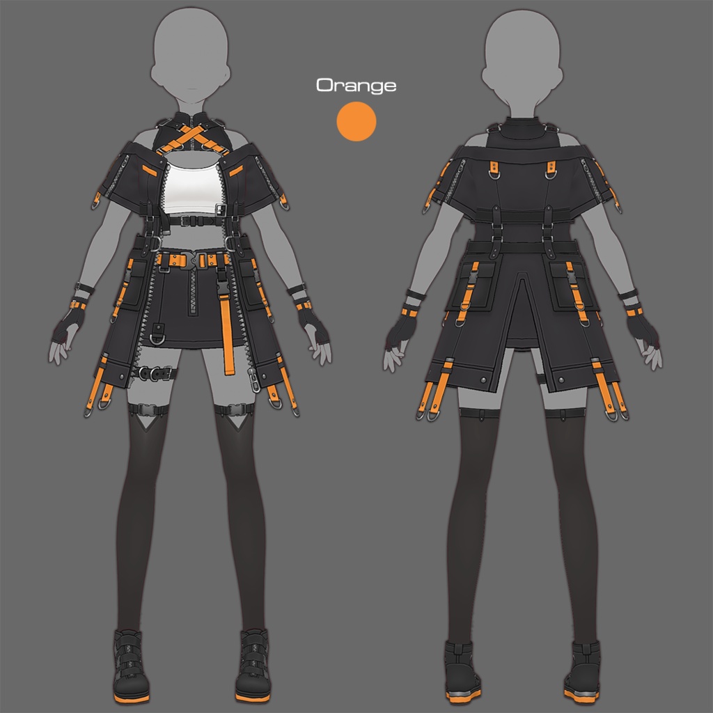 【VRoid texture 79】サイバーミリタリー20