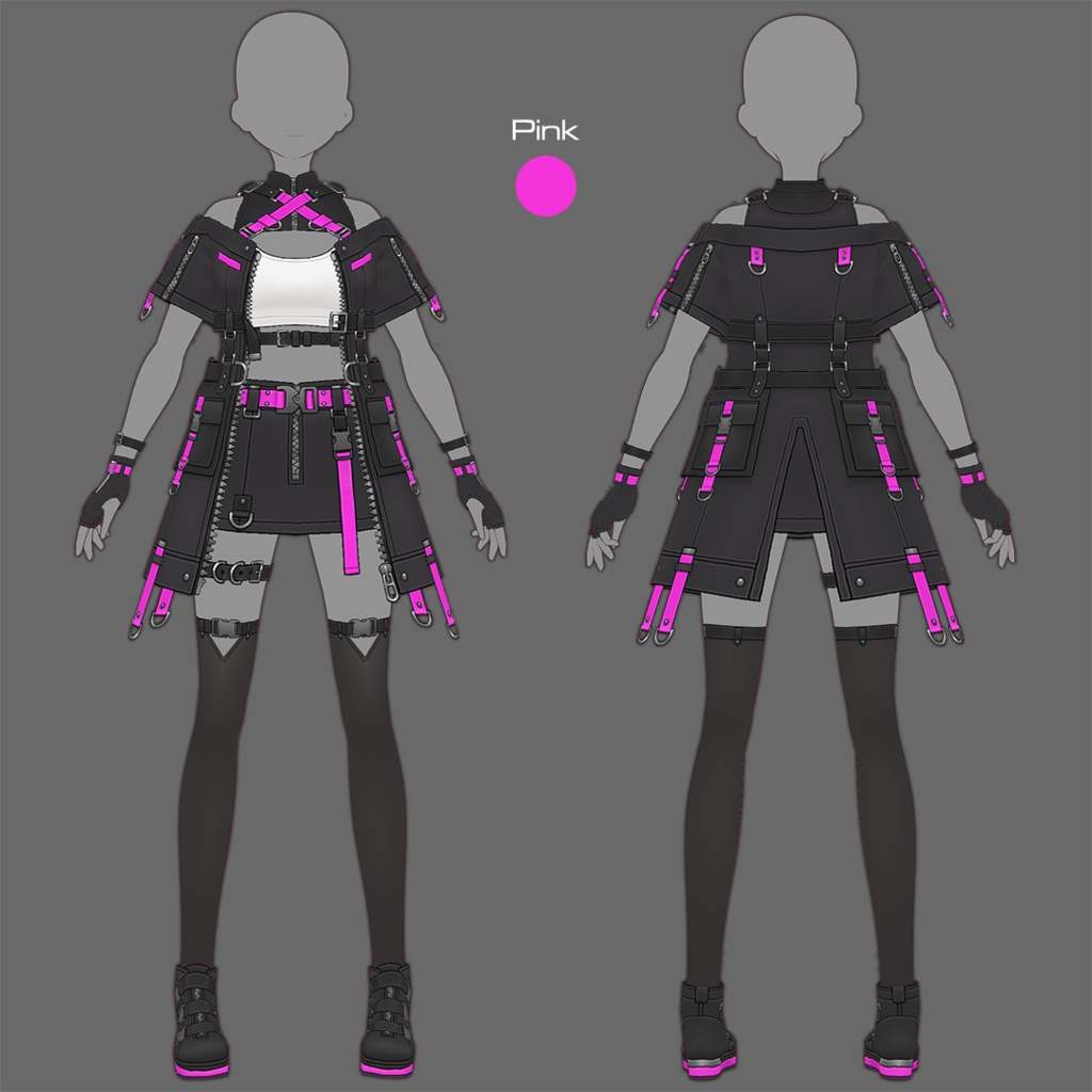 【VRoid texture 79】サイバーミリタリー20