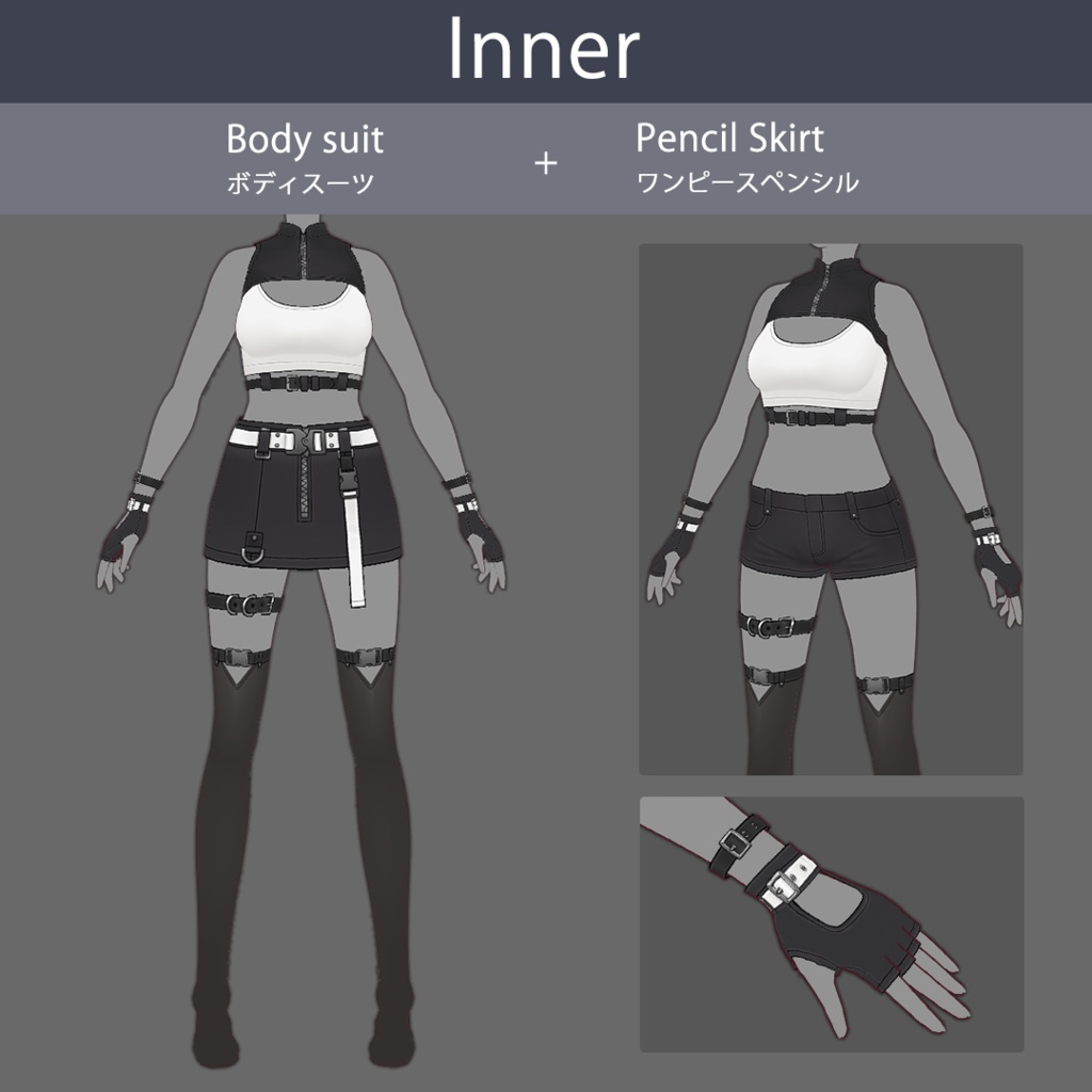 【VRoid texture 79】サイバーミリタリー20