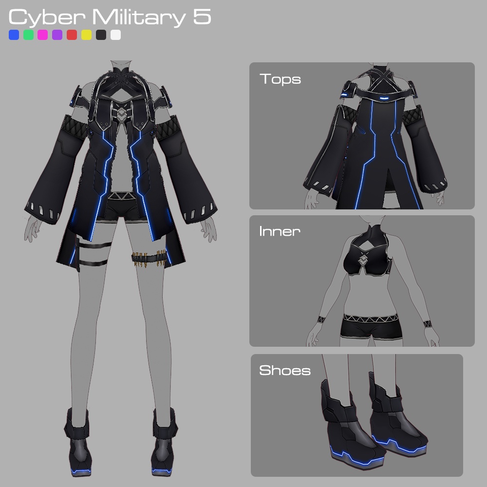 【月替わり】VRoid用コスチューム2点セット A