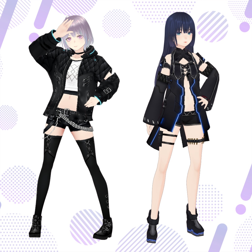 【月替わり】VRoid用コスチューム2点セット A