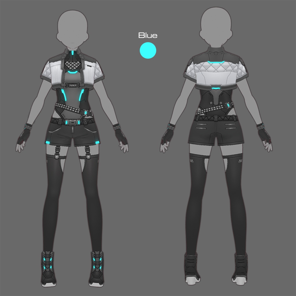 【VRoid texture 80】サイバーパンク12