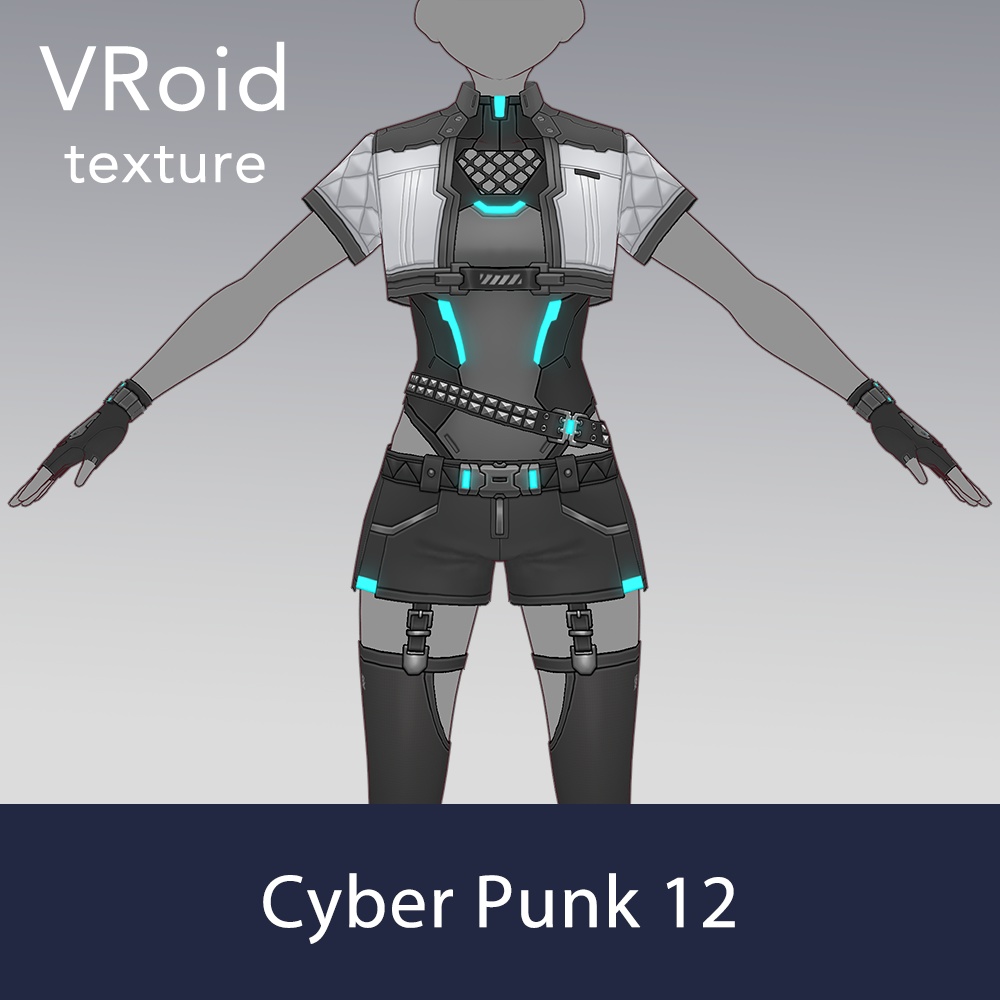 【VRoid texture 80】サイバーパンク12