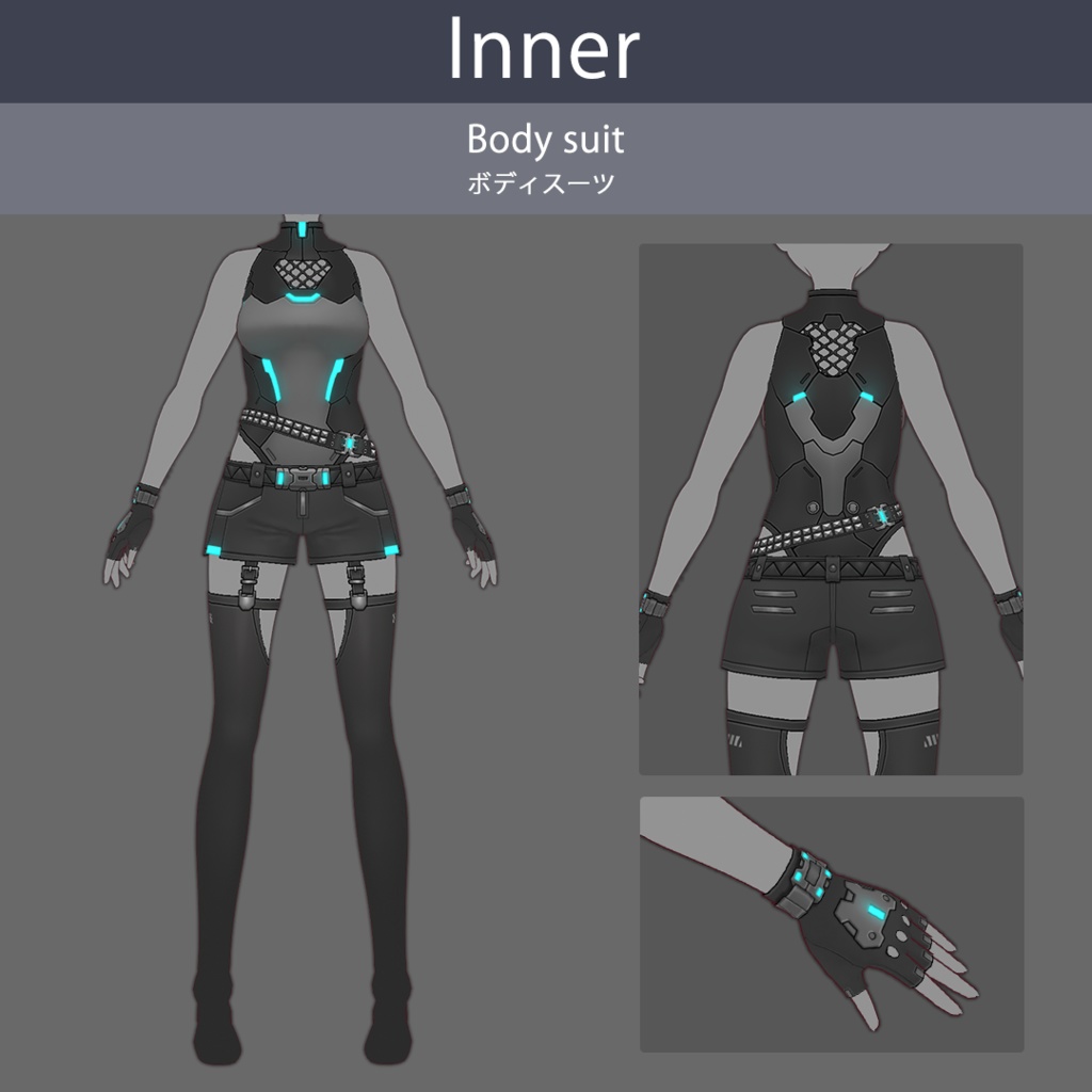 【VRoid texture 80】サイバーパンク12