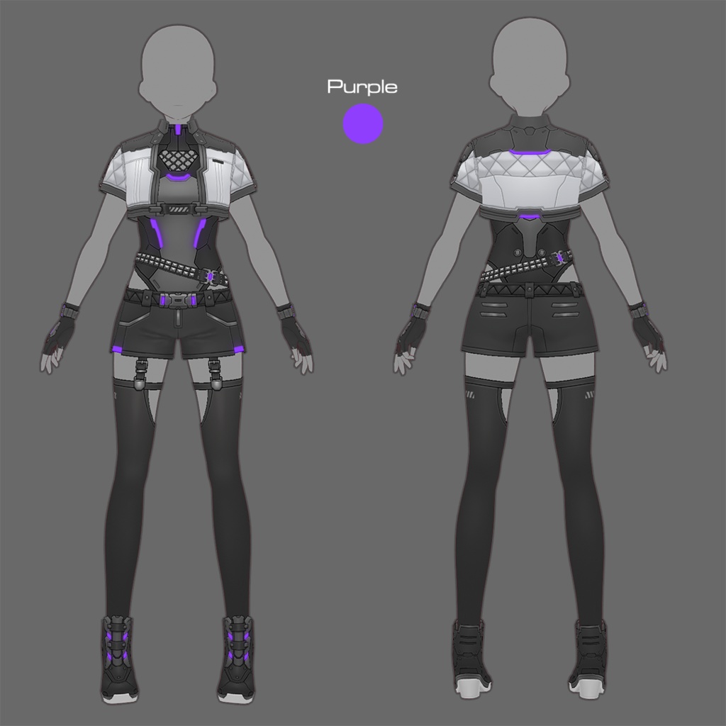 【VRoid texture 80】サイバーパンク12