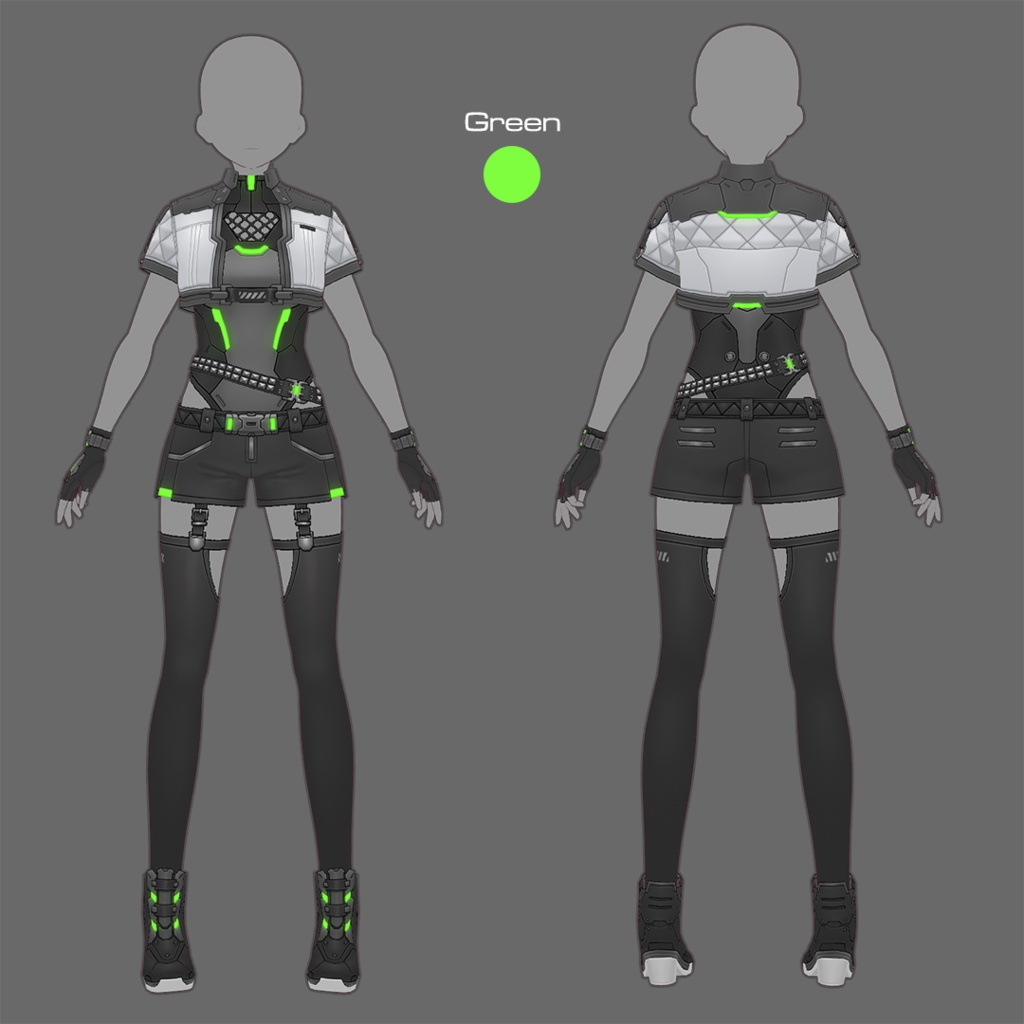 【VRoid texture 80】サイバーパンク12