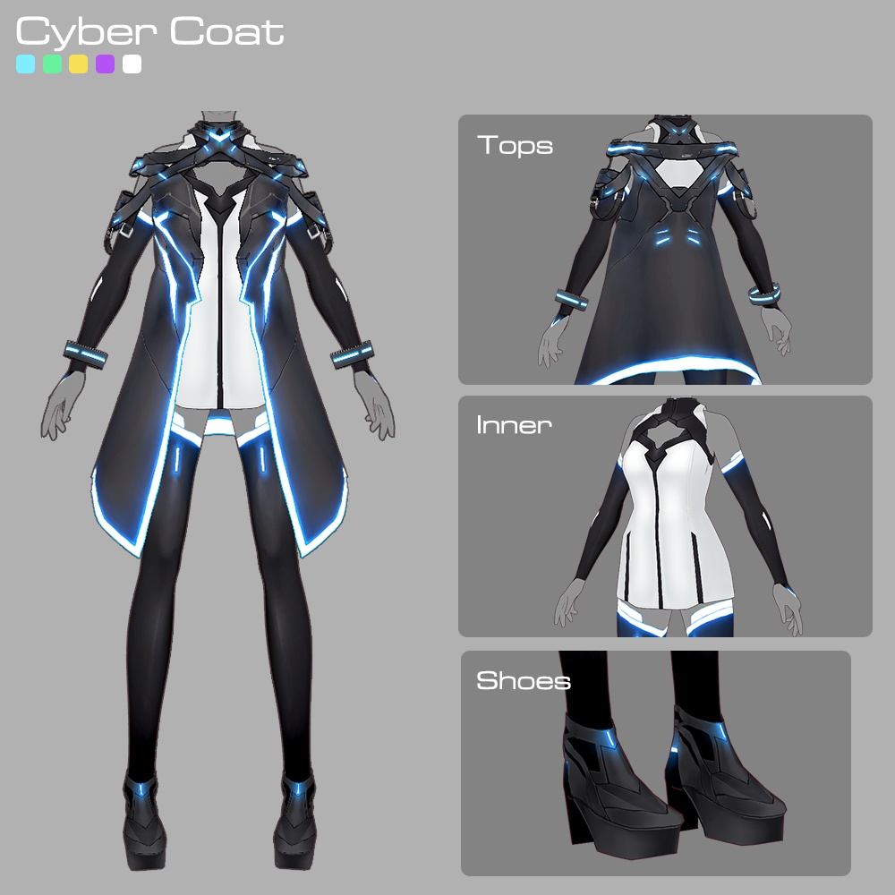 【月替わり】VRoid用コスチューム2点セット B