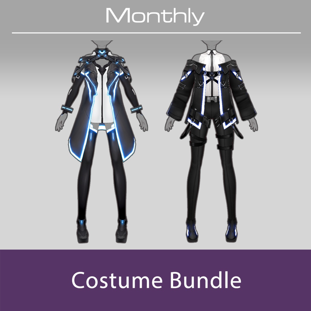 【月替わり】VRoid用コスチューム2点セット B