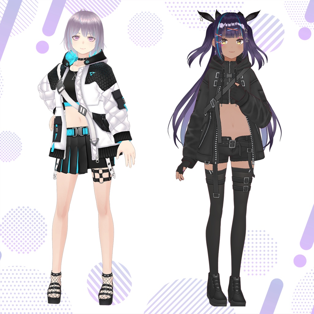 【月替わり】VRoid用コスチューム2点セット A