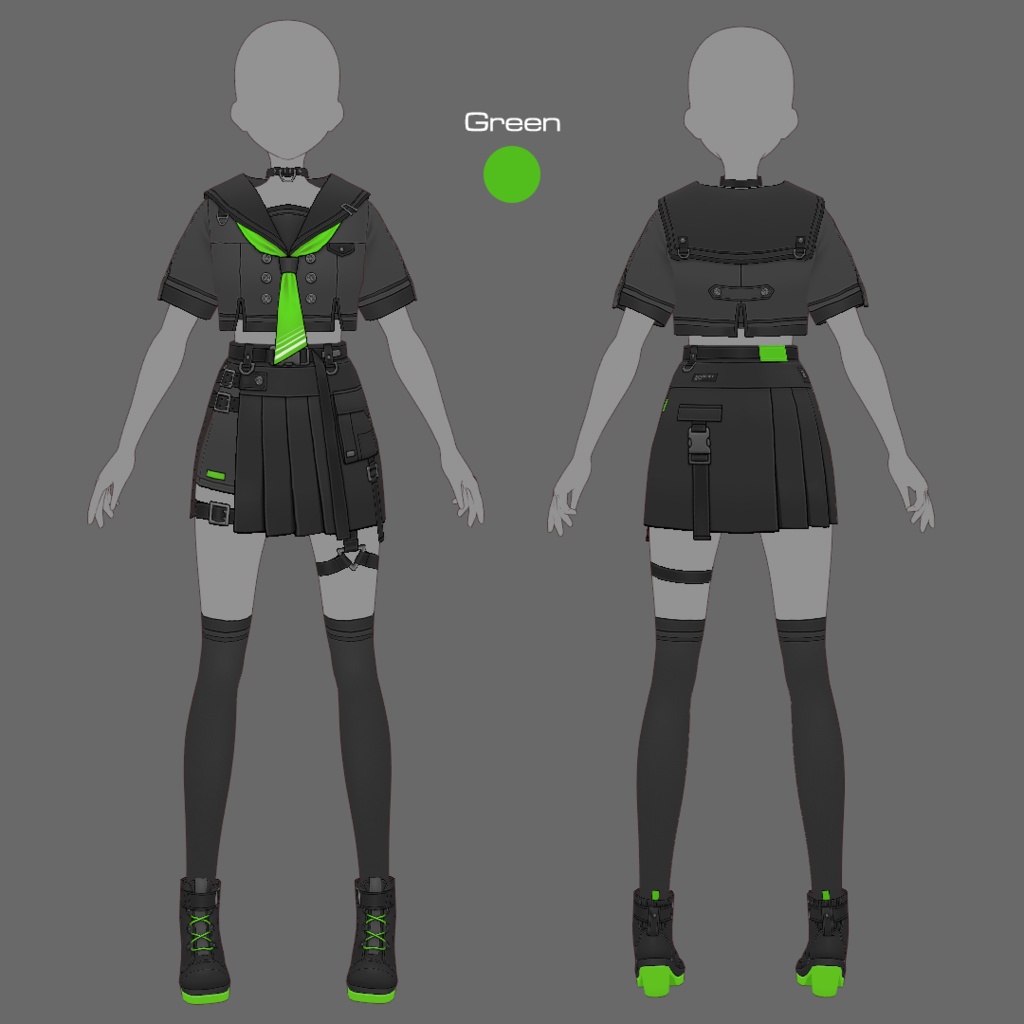 【VRoid texture 81】タクティカルセーラー