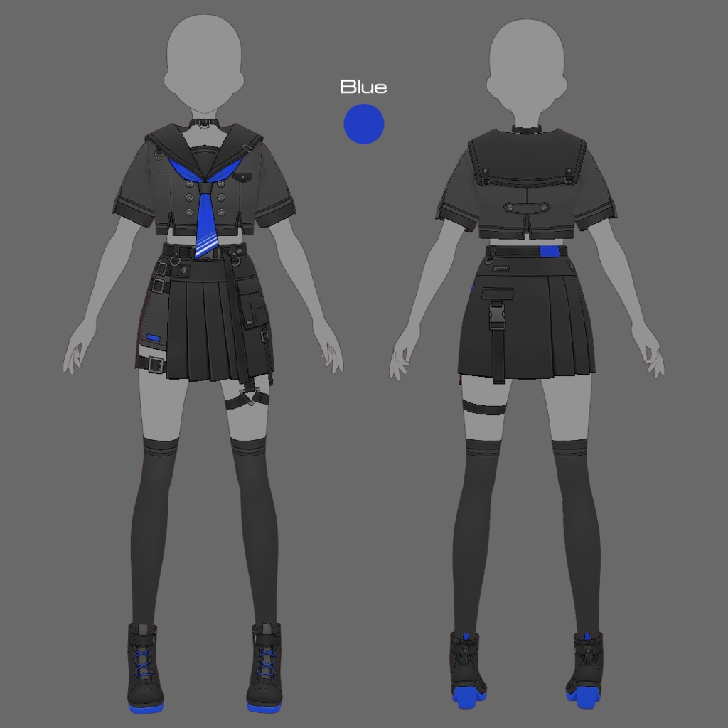 【VRoid texture 81】タクティカルセーラー