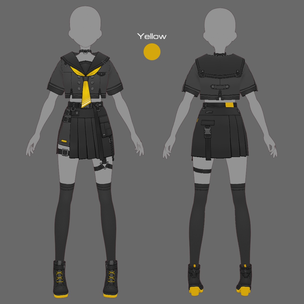 【VRoid texture 81】タクティカルセーラー