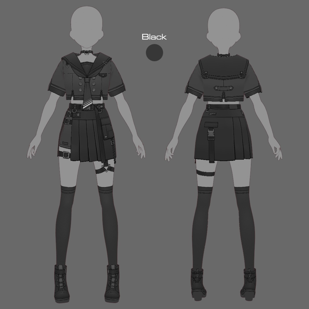 【VRoid texture 81】タクティカルセーラー