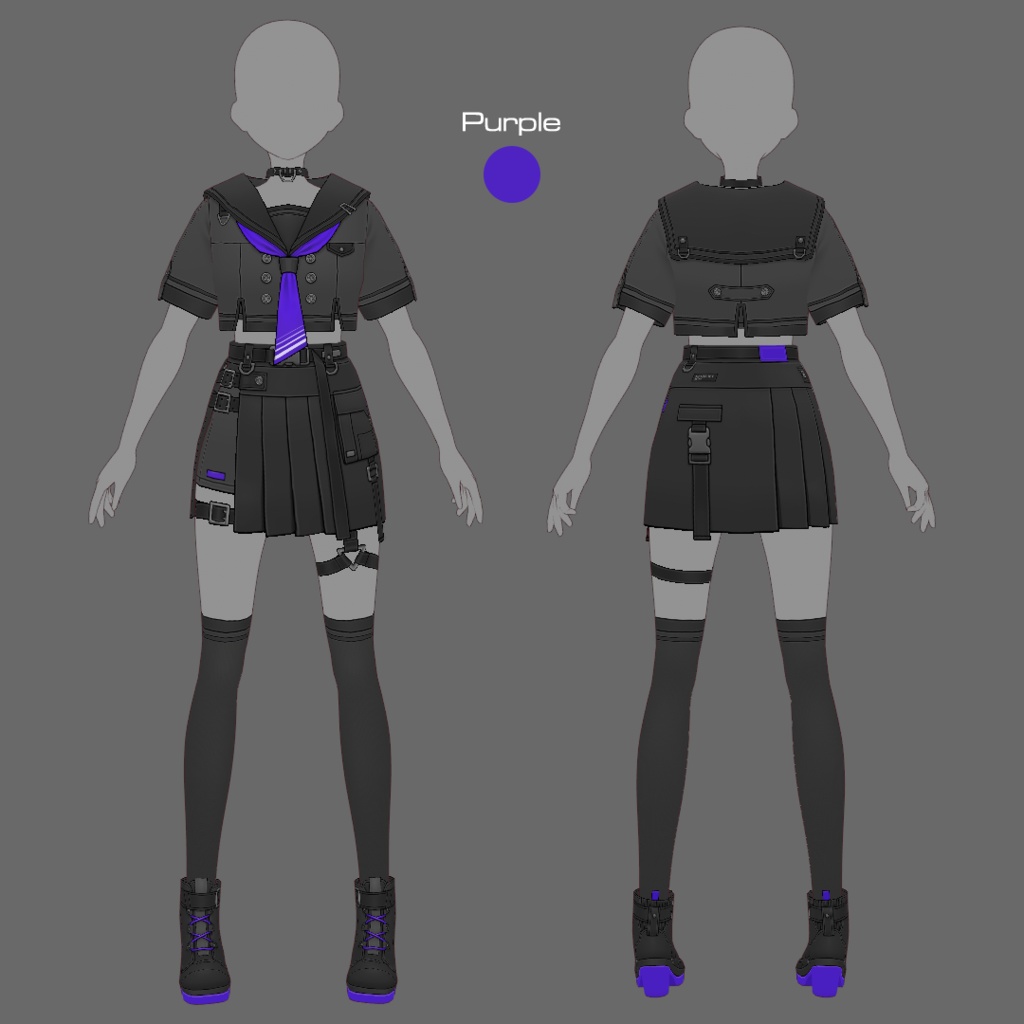 【VRoid texture 81】タクティカルセーラー