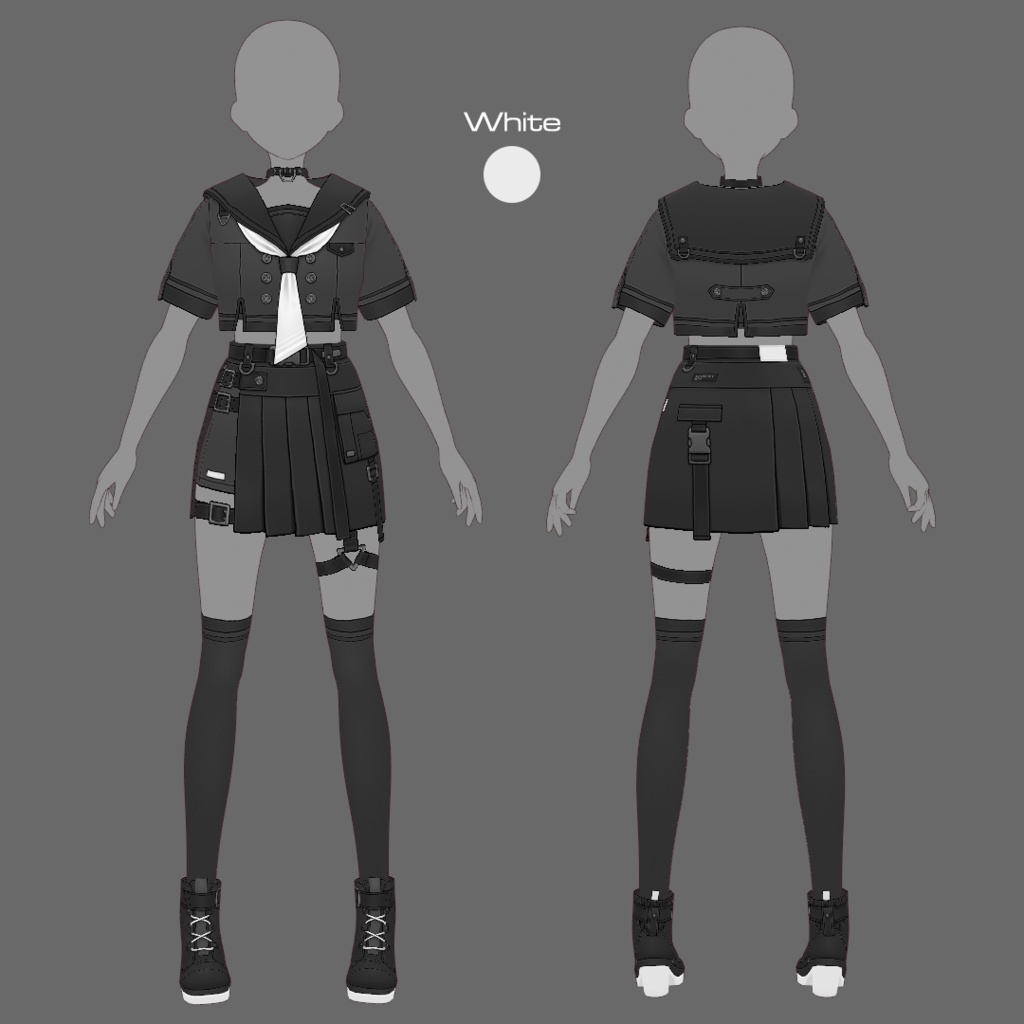 【VRoid texture 81】タクティカルセーラー