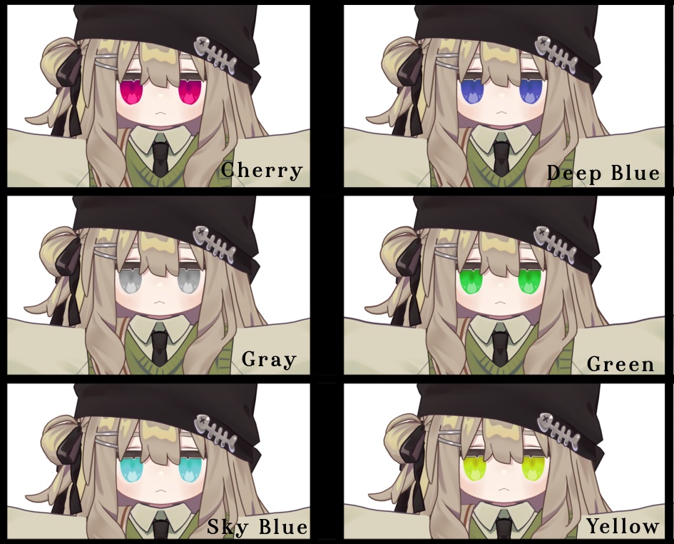 【無料版あり】キプフェルちゃん専用アイテクスチャ「Cat eye」