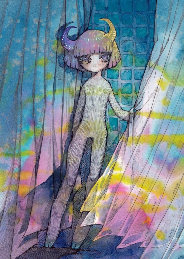 原画「町のふしぎ」