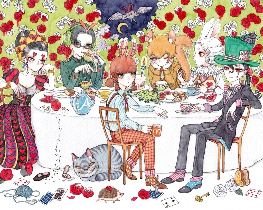 原画「不在のお茶会」