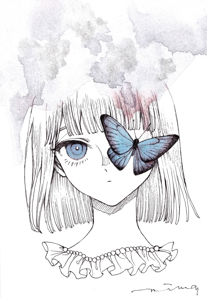 原画 ペンとインク
