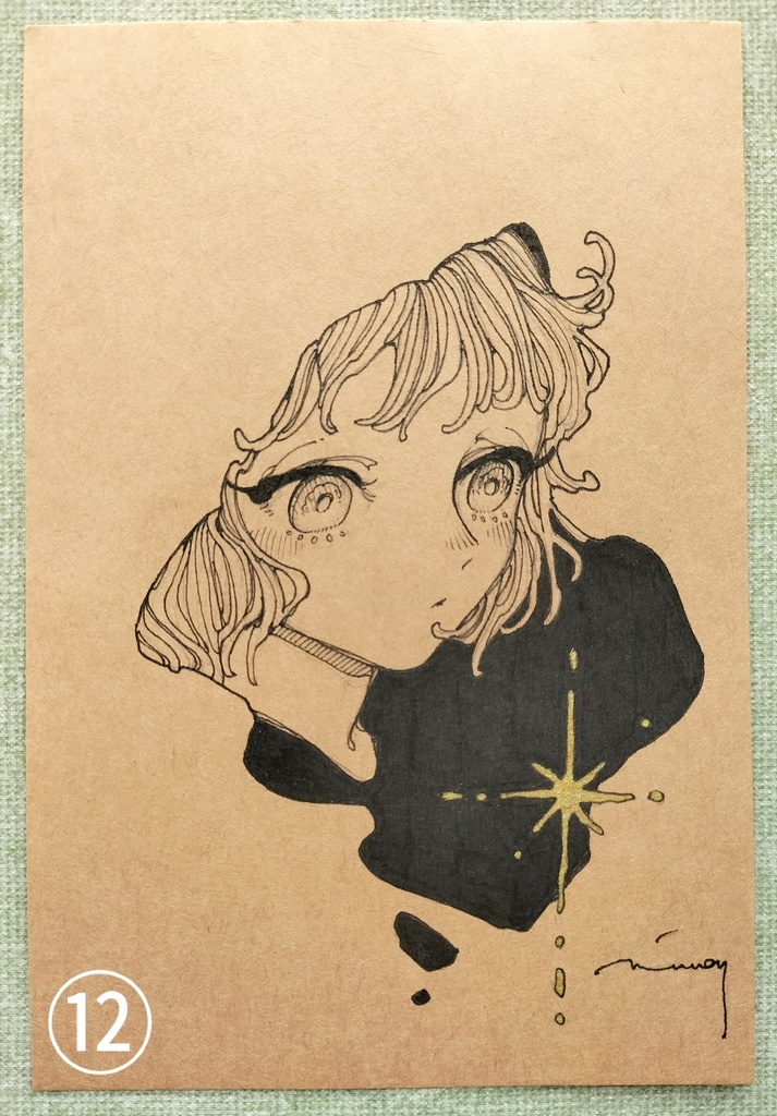 クラフトペーパードローイング ①〜⑬