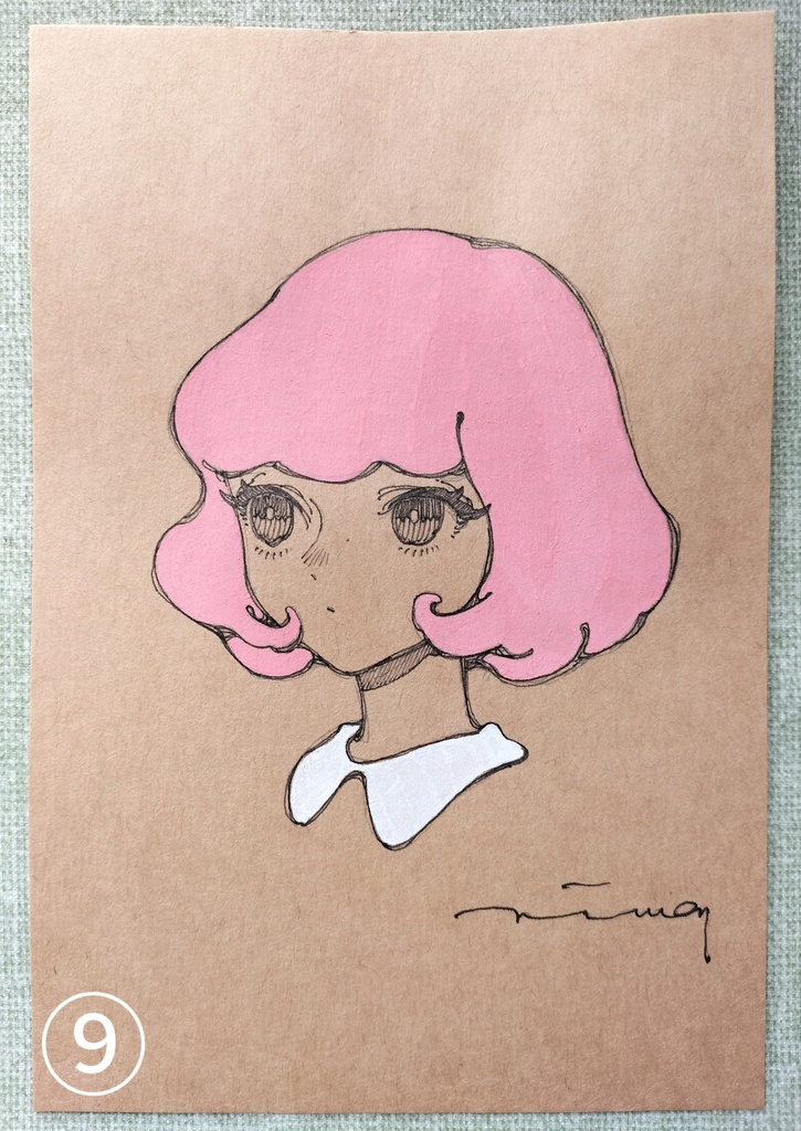 クラフトペーパードローイング ①〜⑬