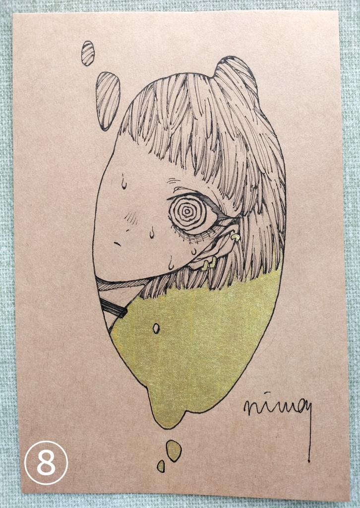 クラフトペーパードローイング ①〜⑬