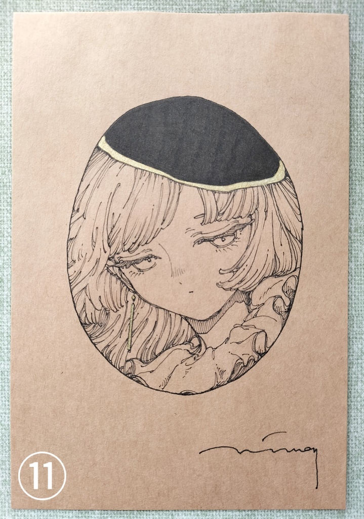 クラフトペーパードローイング ①〜⑬