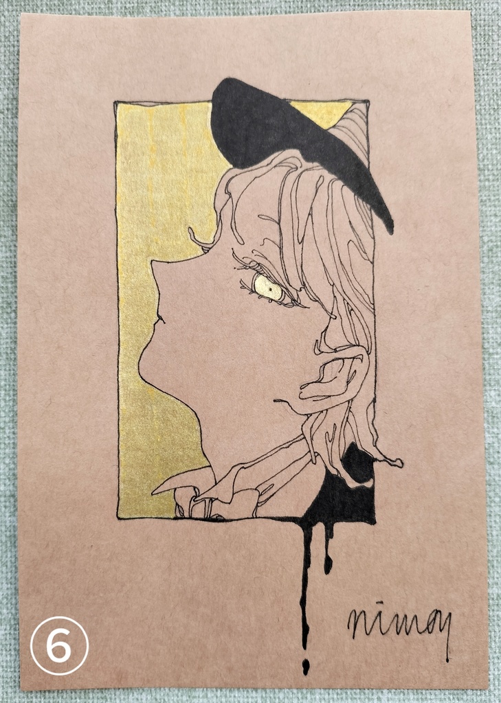 クラフトペーパードローイング ①〜⑬