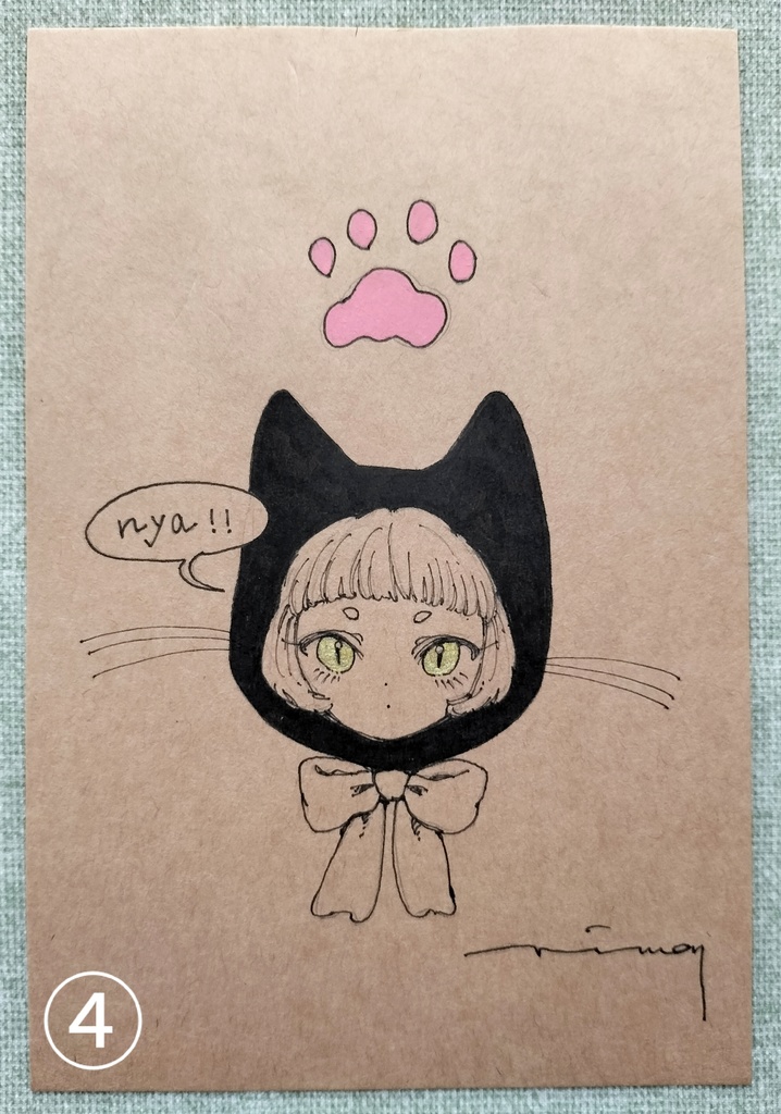 クラフトペーパードローイング ①〜⑬