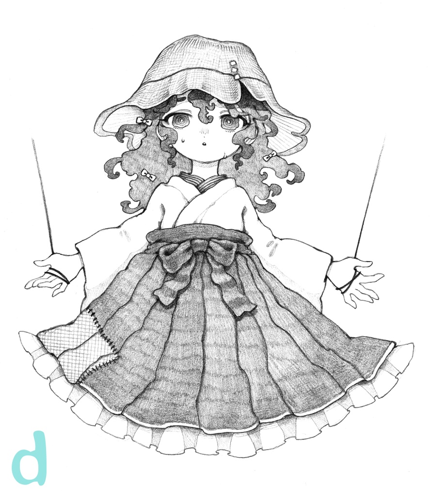 モノクロ原画 a~d