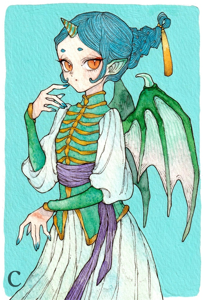 ハガキサイズ原画 a~d