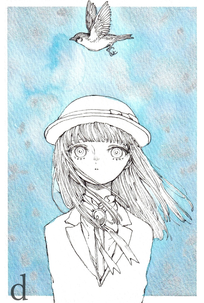 ハガキサイズ原画 a~d