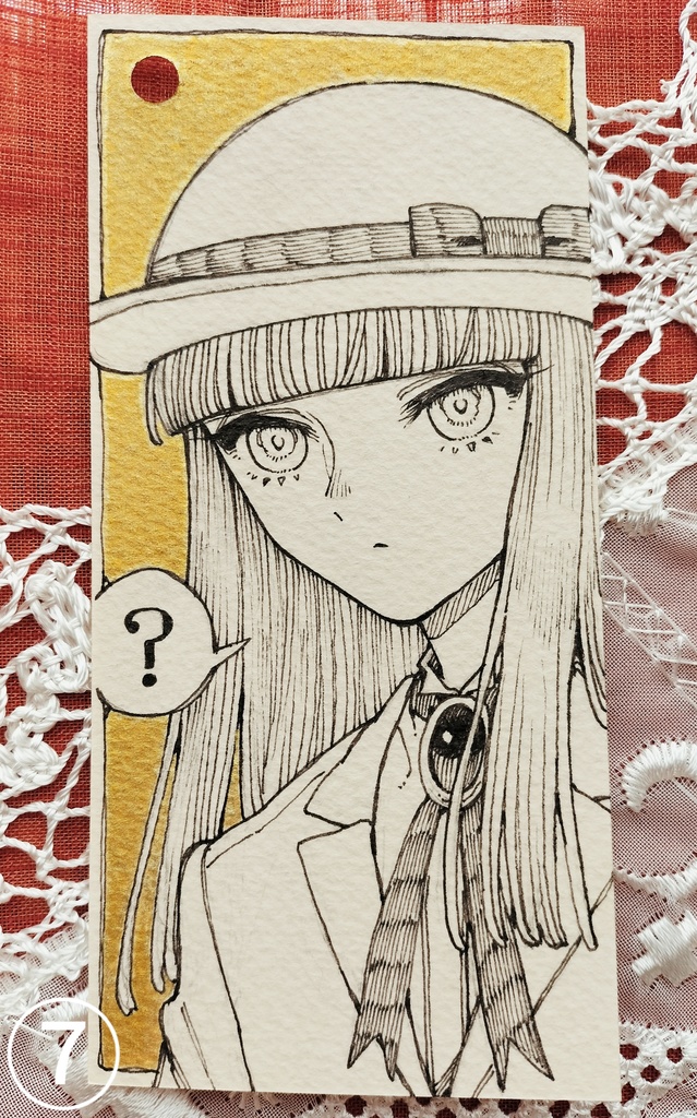 カラーペーパー原画 帽子氏①~⑧